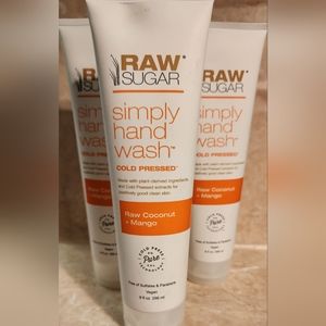 Raw Sugar Simply Hand Wash Cold Pressed x3